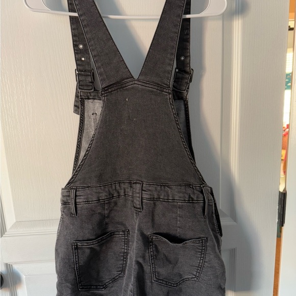 Black Denim Overalls Skort - Picture 5 of 6